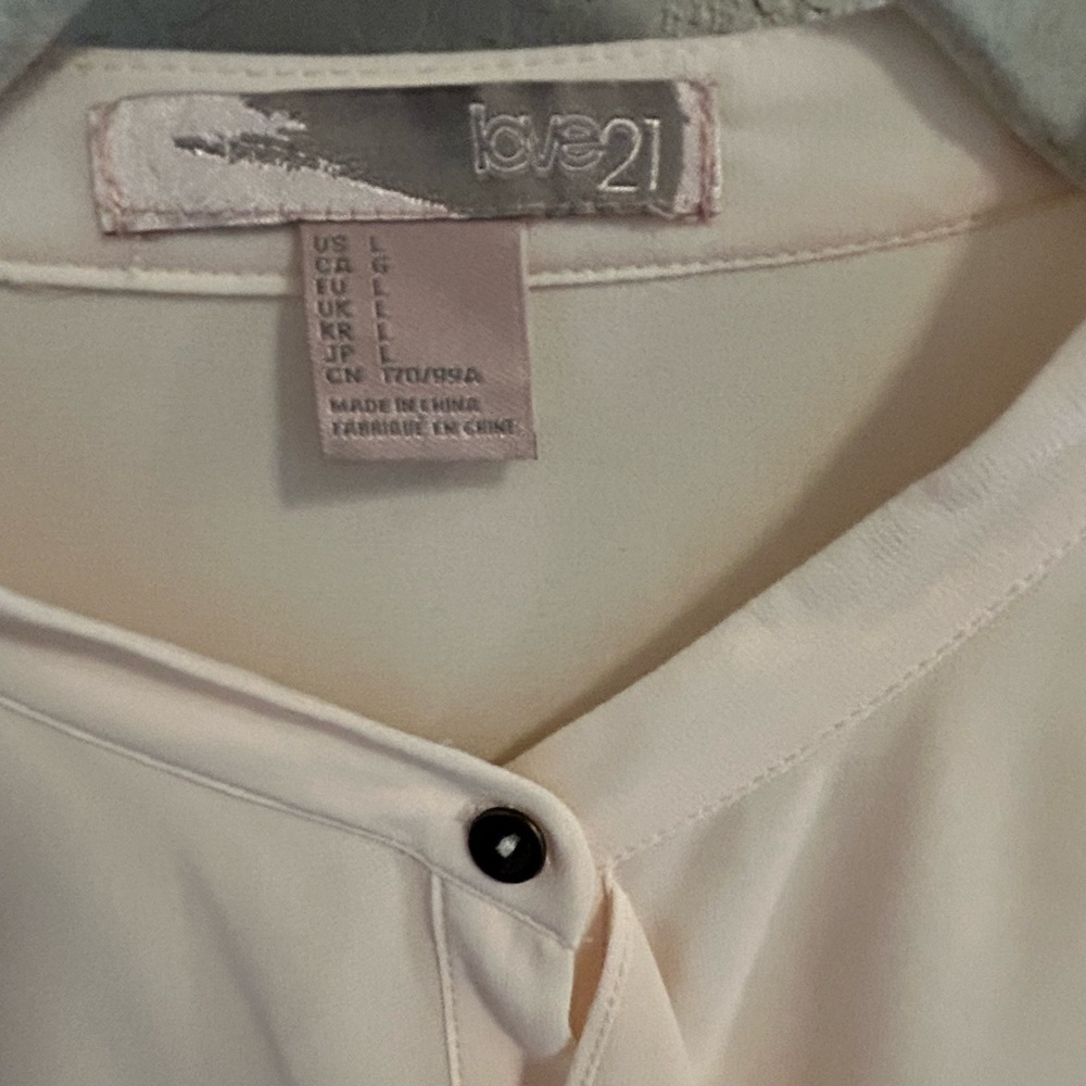 Cream Button Up Shirt - Picture 3 of 5